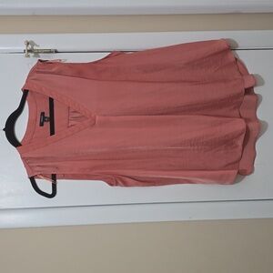 Alfani Peachy/Orange XXL Short Sleeve Work Top